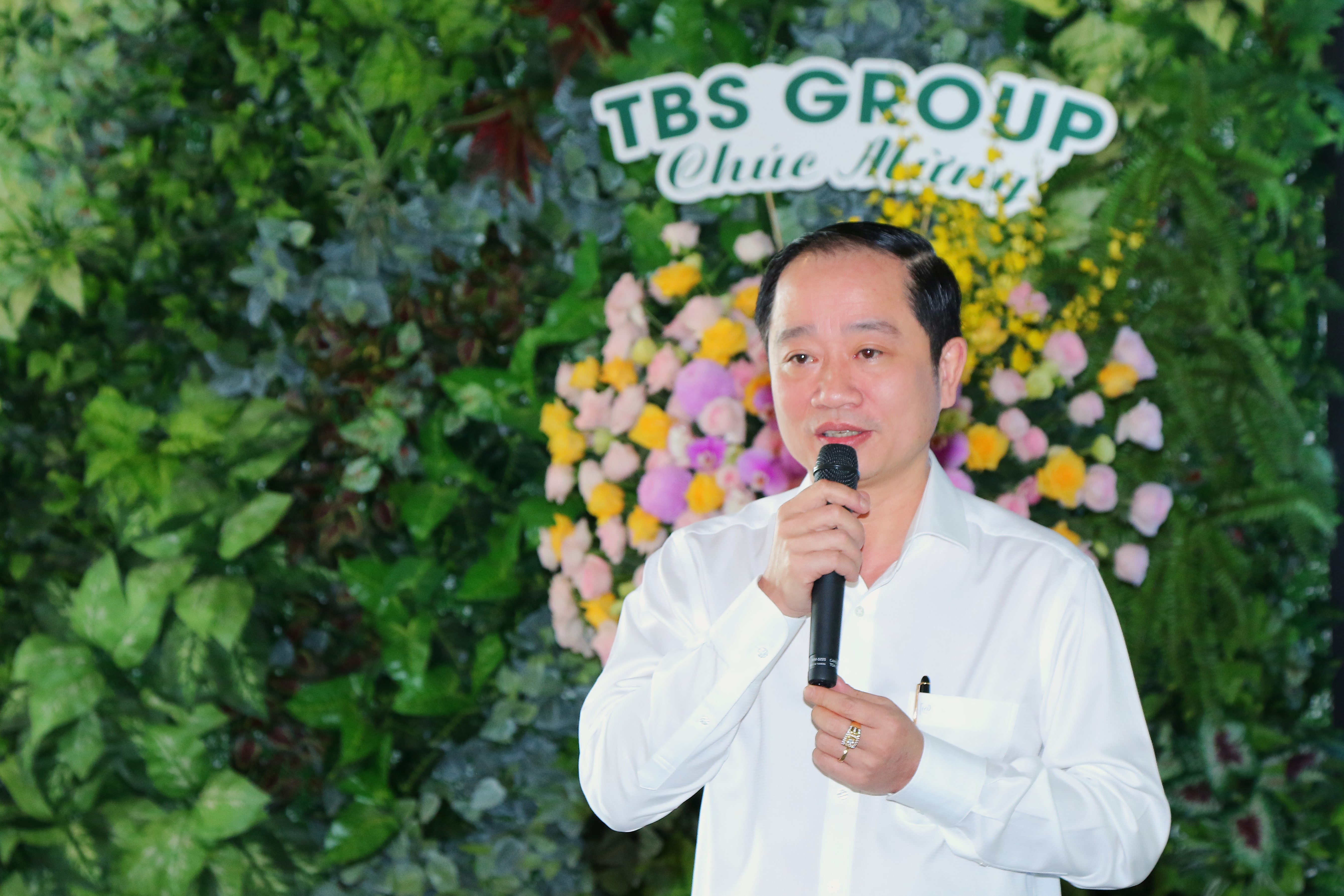 Ông Nguyễn Anh Tuấn – Phó Tổng Giám đốc TBS Group phát biểu trong lễ trao học bổng